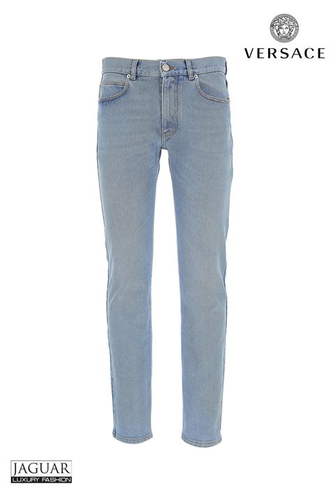 versace jeans blu indigo|Men's Luxury & Designer Jeans .